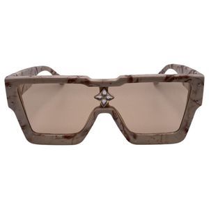 6156 | Cream Marble Unisex Square Fashion Sunglasses